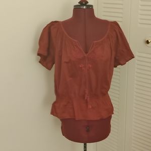 Jeanstar red floral blouse